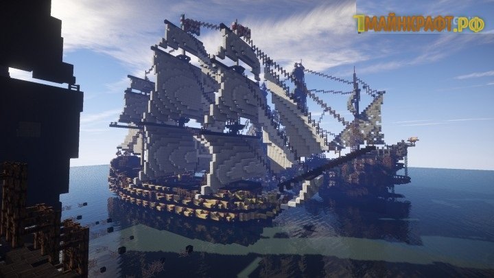 скачать карту на майнкрафт на пиратские корабли